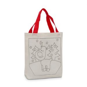 Karácsonyi színezhető szatyor