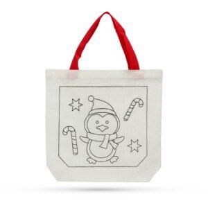 Karácsonyi színezhető szatyor