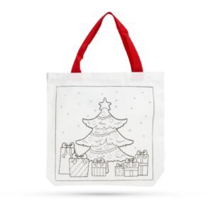 Karácsonyi színezhető szatyor