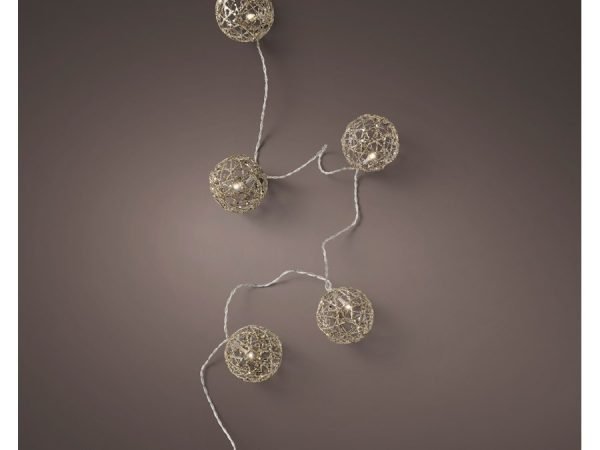 Dekor gömbfüzér 20 LED 3,8 m
