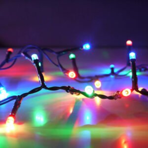 LED-es színes fényfüzér 8 m (400 LED)