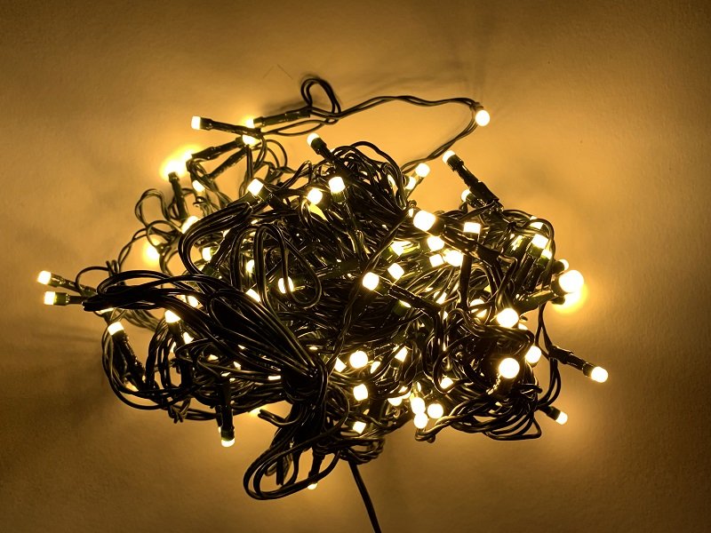 LED-es színváltós fényfüzér meleg fehér/hideg fehér 13,5m (180 LED) 1 LED-es színváltós fényfüzér meleg fehér/hideg fehér 13,5m (180 LED)