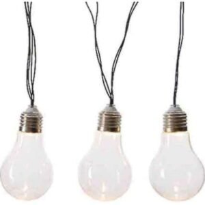 Napelemes villanykörte füzér – 10 LED 4,5 m