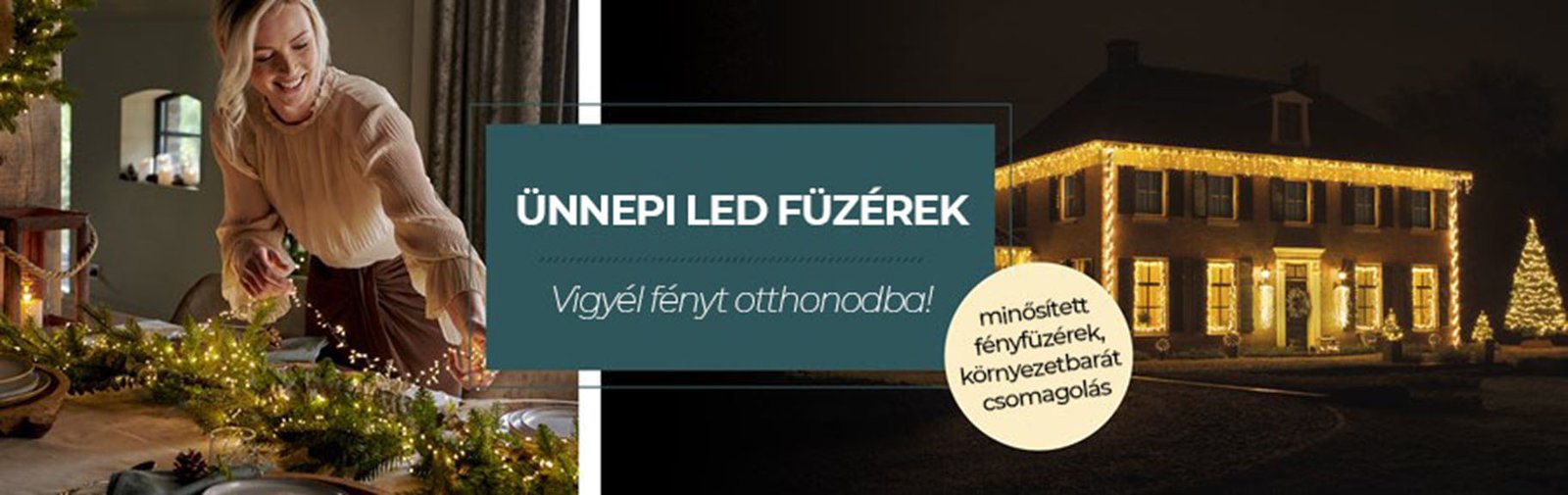 Kültéri-beltéri LED fényfüzér ismertető 3 fejlec kulteri fenyfuzer youtube