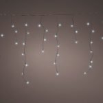 LED sorolható jégcsap fényfüggöny hideg fehér 7,35m (250 LED), FK