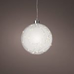 Prémium micro LED karácsonyi gömbdísz XL – 20 cm, 40 LED