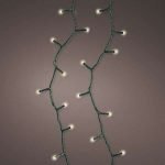 LED fényfüzér 4,95m (100 LED) meleg fehér, 8 funkció BUDGET