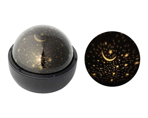 Elemes LED projektor forgó effekttel, fekete 1 Elemes projektor forgó effekttel