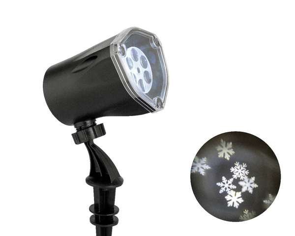 LED projektor forgó effekttel, kültéri, hópehely minta 1 LED projektor forgó effekttel